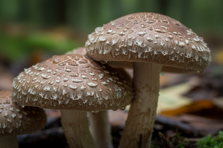 Close up Shitake mushroom