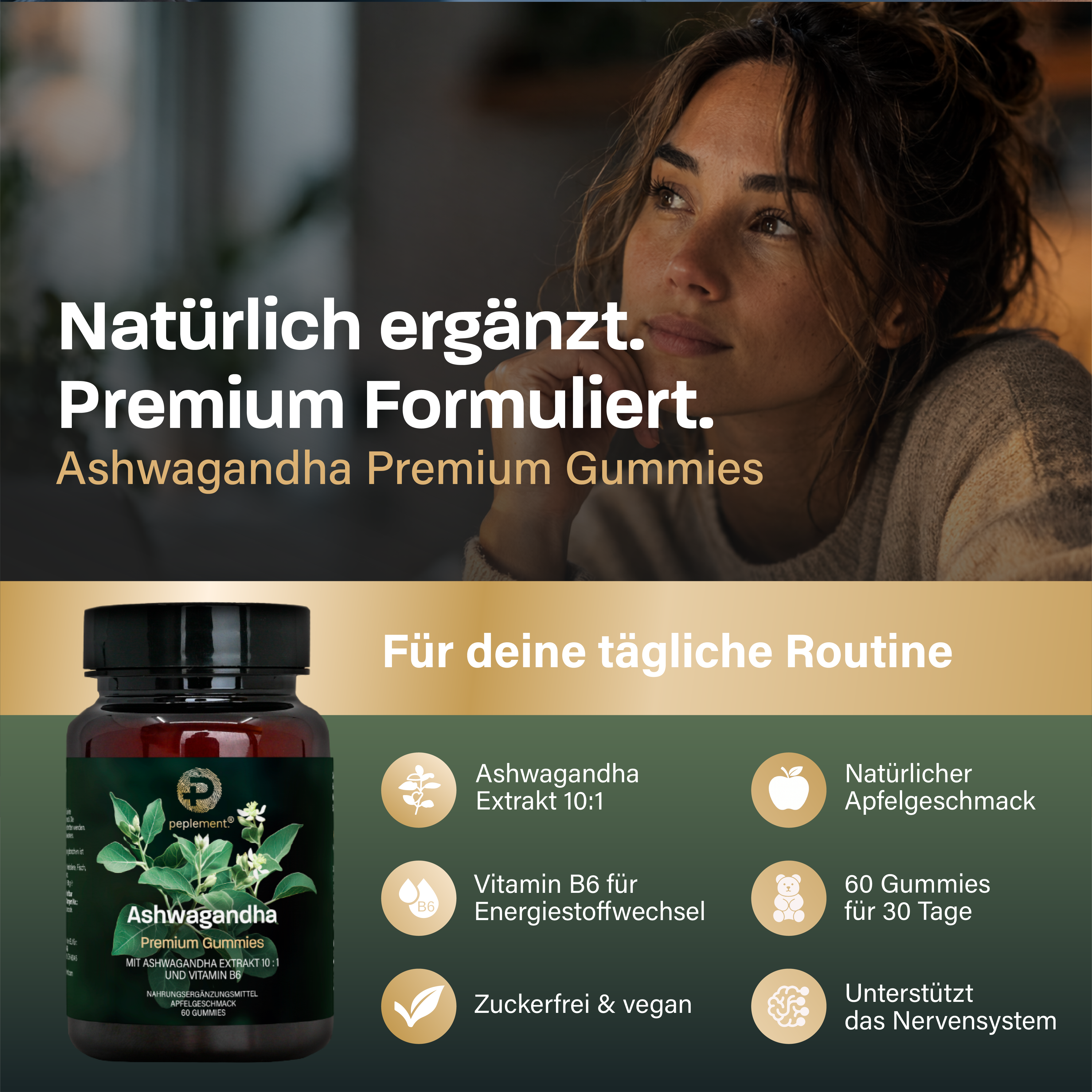 Ashwagandha Premium Gummies + Vitamin B6