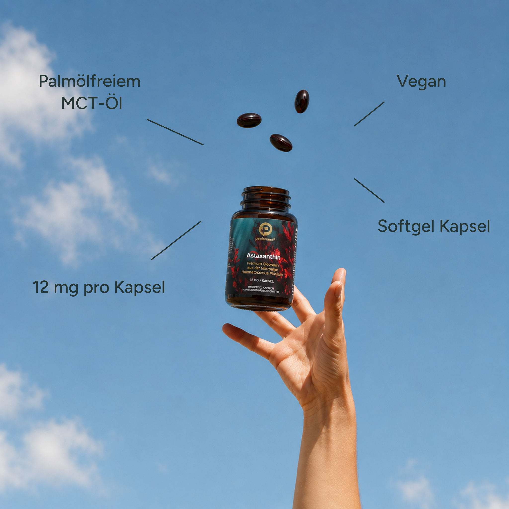 Astaxanthin Softgelkapseln 12 mg