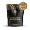 protein plus+ Schokolade - Veganes Protein aus Favabohnen, Kichererbsen & Reis