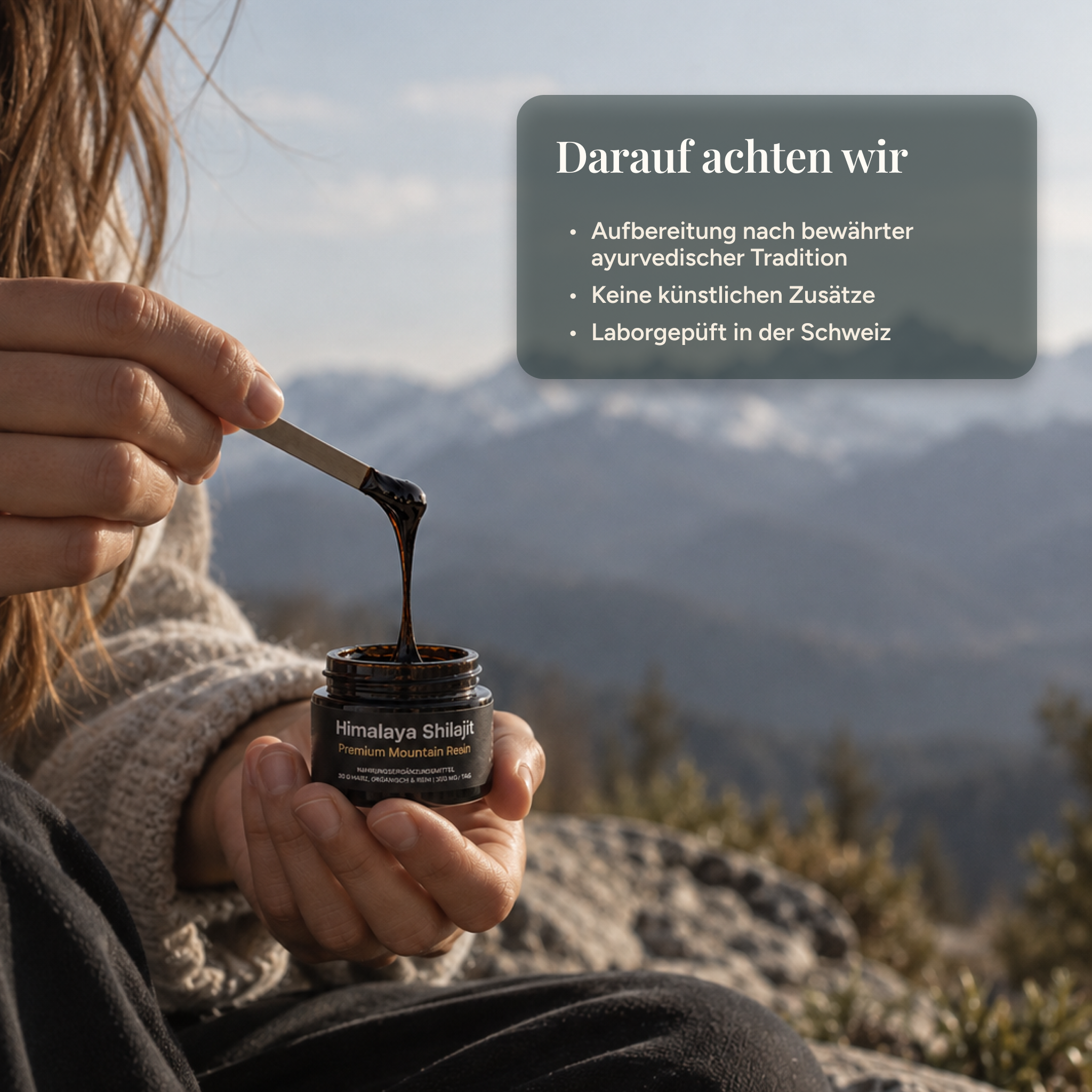 100% reines Shilajit Harz - Das Original aus dem Himalaya
