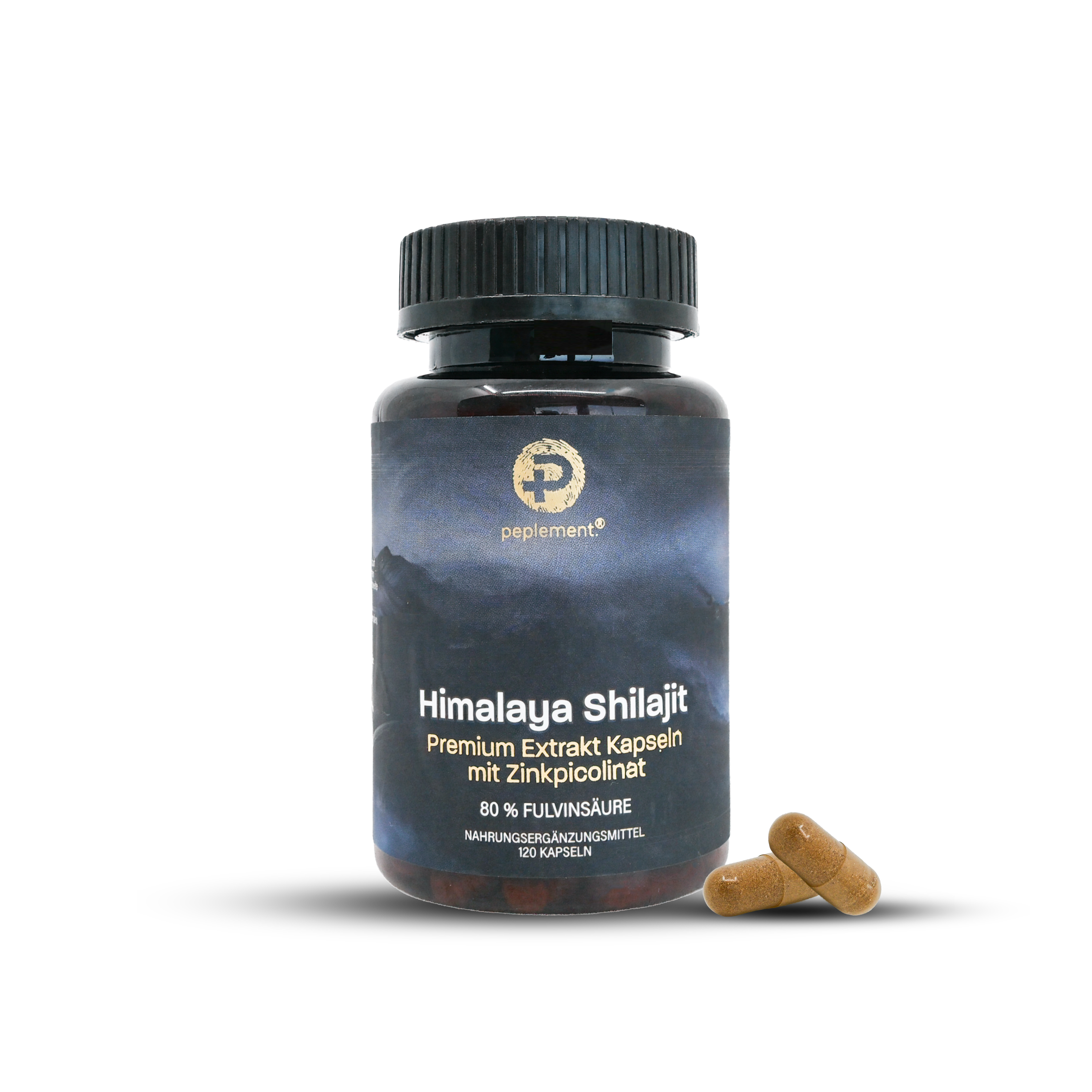 100 % reine Shilajit Kapseln aus dem Himalaya, ohne Füllstoffe. Mit 80 % Fulvinsäure und Zinkpicolinat.
